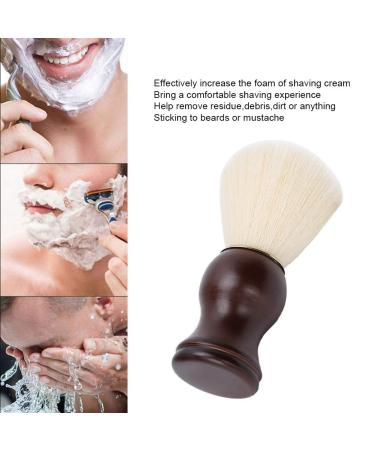 Professional Razor Brush for Men - Soft Synthetic Shaving Brush with Wooden Handle | Perfect for Hairdressers Salons Home & Travel Gifts - Buy Online on GoSupps.com