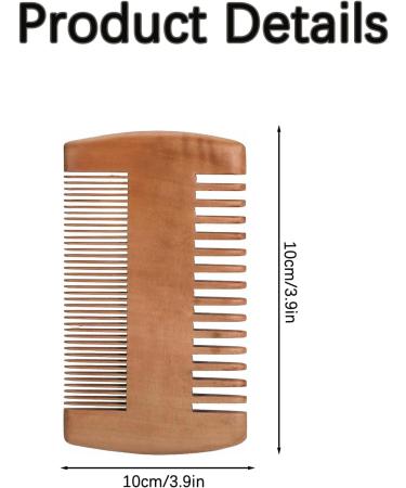 Men's Sandalwood Beard Comb - Anti-Static Moustache & Labour Comb - Buy Online on GoSupps.com