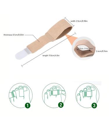 Reusable Fabric Wrapped Foot Pads for Broken Toe Relief | Hammertoe Orthotics | Pack of 6 (Beige) - Comfortable Support for Pain Relief - Buy Online on GoSupps.com