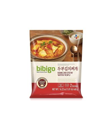 Instan Bibigo Traditional Korean Kimchi Stew with Tofu - 16.2oz (Pack of 2)