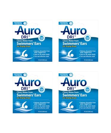 Auro Dri Swimmer's Ear Drying Drops Fast Relief 1 fl oz. (Pack of 4) 1 Ounce (Pack of 4)