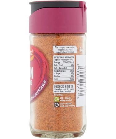 Schwartz Perfect Shake Cajun Seasoning 44g - Authentic Blend for Spicy Flavors - Buy Online on GoSupps.com