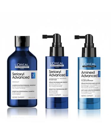 L'OREAL PROFESSIONNEL - Cheveux Clairesem s & En Perte de Densit - Serioxyl Advanced - Multiplie & R g n re la Masse de Cheveux d s 6 semaines 2 - Cure Compl te