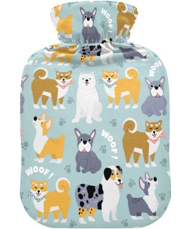 Naanle Dog Breeds Heat Bottle - 1L Warm Water Bottle for Pain Relief & Therapy | Hand & Feet Warmer - Buy Online on GoSupps.com