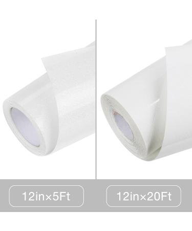 TORC White Glitter HTV Heat Transfer Vinyl Roll 12x5ft - Iron on for T Shirts & Crafts - Buy Online on GoSupps.com