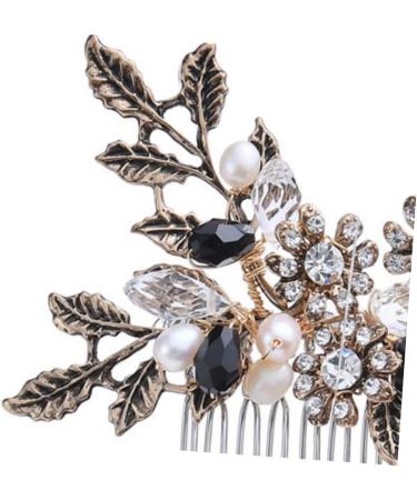 DOITOOL 1pc Pearl Hair Comb Purse Organizer Bridal Hair Comb Pearl Comb Metal Hair Comb Hair Comb for Bride Comb for Bridal Retro Hair Comb Pearl Headpiece S870 Fashion Hair Accessories - Buy Online on GoSupps.com