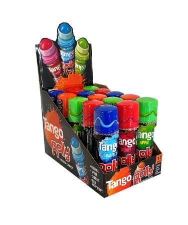 TANGO ROLLY LIQUID CANDY ROLLER 60ml FOUR FLAVOURS HALAL & VEGAN SWEETS (10) Blue Orange