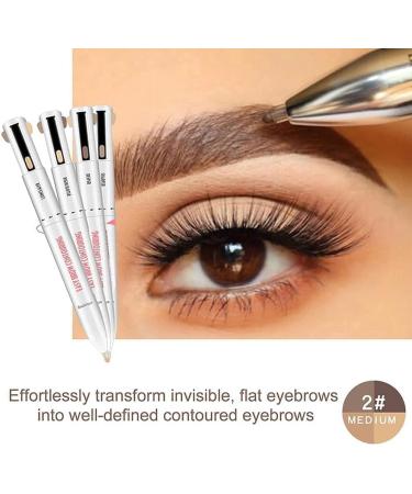 1 piece 4-in-1 eyebrow pencil with round beads portable eyebrow pencil eyebrow pencil long-lasting eyebrow pencil beautiful formakeup Clever and attractive - Buy Online on GoSupps.com