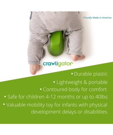 Crawligator Developmental Crawling Toy | Mobility for Infants 4-12 Months | HSA/FSA Eligible, Green - Buy Online on GoSupps.com
