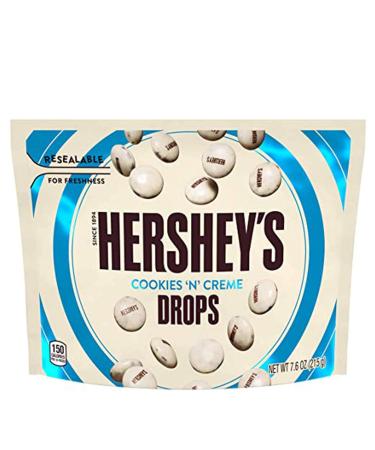 Hershey's Cookies & Cream Drops 8 oz - Chocolate Covered Cookies & Cream Candy Pieces - Buy Online on GoSupps.com