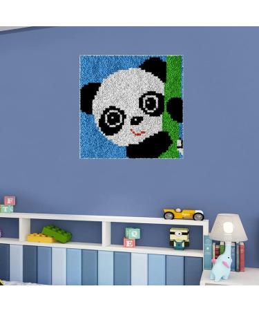 Green Dinosaur Latch Hook Kit for Kids - DIY Handmade Rug Cover 30x30cm - Buy Online on GoSupps.com