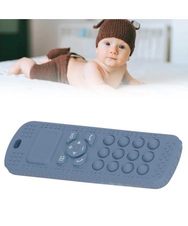Baby TV Remote Control Shaped Teething Toy | Soft Silicone Infant Gum Relief Chew Toy (Dark Blue) - Buy Online on GoSupps.com