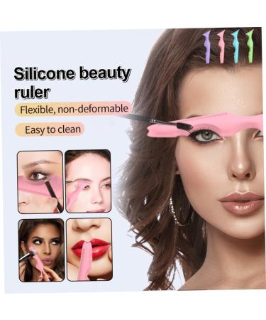 FOMIYES 8 Pcs Eyeliner Lash Kit Silicone Mold Kit Silicone Eyebrow Stencil Makeup Supplies Magnetic Cream - Buy Online on GoSupps.com