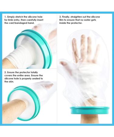 KSJEHW Waterproof Silicone Cast Protector for Kids - Bath & Shower Use (30x20cm) - Perfect for Ages Up to 10 - Buy Online on GoSupps.com