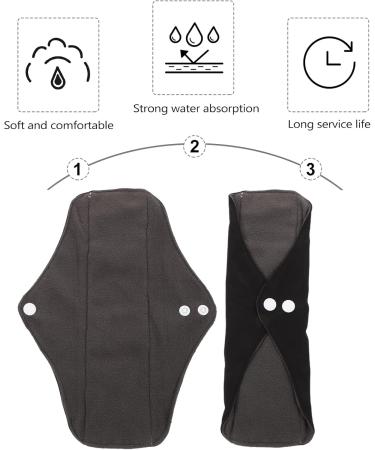 Washable Women's Sanitary Napkins | Reusable Bamboo Carbon Pads & Panty Inserts for Menstrual Comfort - Buy Online on GoSupps.com