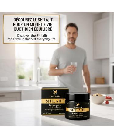  HERBOSIA HERBOSIA Natural Himalayan Shilajit 50g Pure Authentic Resin | 71% Fulvic Acids + Essential Minerals | Tested Quality - Buy Online on GoSupps.com