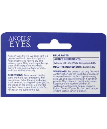 ANGELS EYES Multi-Purpose Sterile Eye Lubricant for Dogs & Cats | Soothes Dry Irritated Eyes | Moisturizes & Relieves Discomfort | 3.5g - Buy Online on GoSupps.com