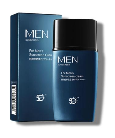 Men's Sun Cream SPF 50 PA+++ Sun Block SPF 50 Face Moisturiser Zinc Sunscreen For Men Face & Body Refreshing Sunblock Waterproof All Day Sun Cream Against UVA & UVB Travel Sun Cream For Sport