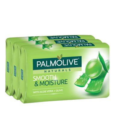 Palmolive Naturals Smooth Moisture Bar Soap Aloe and Olive Extracts 80 Gram / 2.8 Ounce 3 Count (Pack of 3) Total 9 Bars