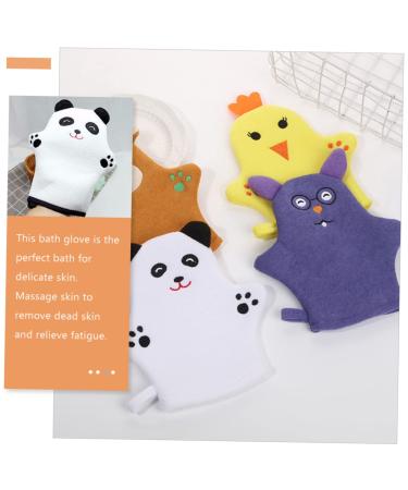 Beaupretty 4pcs Exfoliating Body Scrubbing Gloves - Bath Towel Washcloths & Shower Scrubber for Spa-like Skin Care - Buy Online on GoSupps.com
