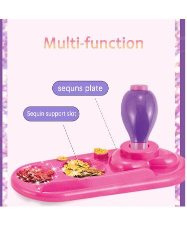 Hair Glitter Sequins Kit with Stamper Tool - Easy Hair Bedazzling | 6 Types, 420 Glitter Sequins - Buy Online on GoSupps.com