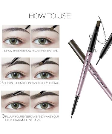SUDNJIALQ Smudge-Proof Eyebrow Pencil Eye Brow Filling Pen Work Party Photography Facial Beauty Cosmetics Salon Birthday Gifts Khaki - Buy Online on GoSupps.com