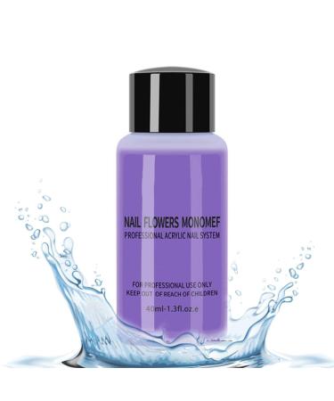Acrylic Nail Liquid Acrylic Nail Liquid Monomer 40ml Non-Yellowing Manicure Crystal Powder Carving Fluid
