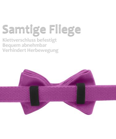 Asvin XL Rose Red Velvety Dog Collar | Soft & Comfortable Removable Dog Flying | Multi-Color for Weddings Birthdays & Parties - Buy Online on GoSupps.com