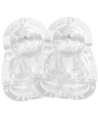 TEHAUX 2pcs Vegetable Shaping Mold Vegetables Tool Fruits Growth Buddha Shaping Mold Pumpkin Multipurpose Transparent 10x7cm