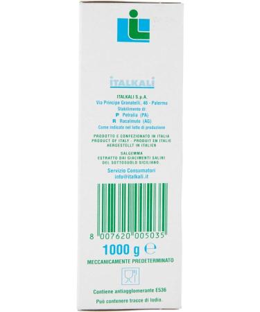  ITALKALI Sicilian Salt Fine Food Salt 1000 g - Buy Online on GoSupps.com