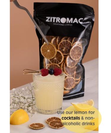 Dried Yellow Lemon for Cocktails Sugar-free Dried Fruit for Cocktail Decoration Confectionery Christmas Drinks Dried Lemon Slice 100% Natural without Additives 220g - Buy Online on GoSupps.com