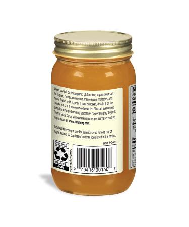 Lundberg Organic Sweet Dreams Brown Rice Syrup 21 oz 3-Pack - Sugar, Honey, and Corn Syrup Substitute - Non-GMO, Gluten-Free, USDA Organic, Vegan, Kosher - Buy Online on GoSupps.com