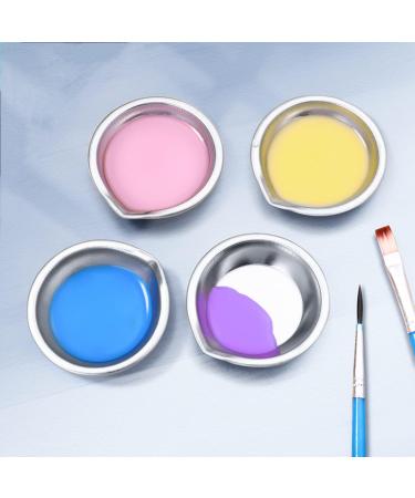 18-Part Stainless Steel Make-Up Tray Small Palette for Oily & Water-Based Color Mixing - Buy Online on GoSupps.com