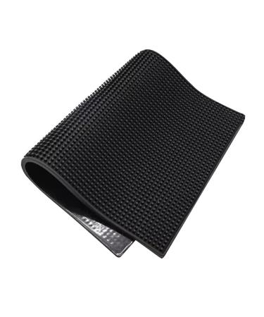 Angoily 1pc Non-Slip Hair Cutting Tool Barber Floor Mats Proof Mat for Hair Straighteners Hair Tools Mat Silicone Mat for Hair Tools Hair Tongs Mat Black Thicken Non-Slip Mat PVC