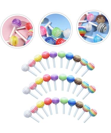 FAVOMOTO 30pcs Simulation Lollipop Candies Wedding Decorations Candy Nail Decorations for Nail Art Imitation Sugar Model Car Accessories Mini Lollipop Mini Sugar-loaf Mini House Supplies 3d 1.40X0.60X0.60CM 1 - Buy Online on GoSupps.com