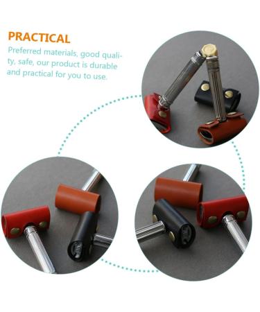 Beavorty Travel Accessories: 6-Piece Safety Razor Set for Men - Leather Protection & Compact Design - Buy Online on GoSupps.com