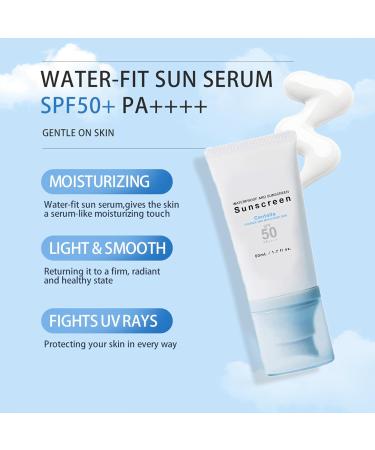 Centella Sunscreen SPF 50+ PA++++ | Calming Moisture Daily Sun Serum | No White Cast | Korean Skincare - Buy Online on GoSupps.com