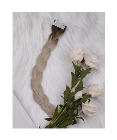 LAAVOO Blond Tape Extensions - Real Hair Balayage Ombre #9A/10/800 - 50cm 5PCS - Light Brown to Platinum - Buy Online on GoSupps.com