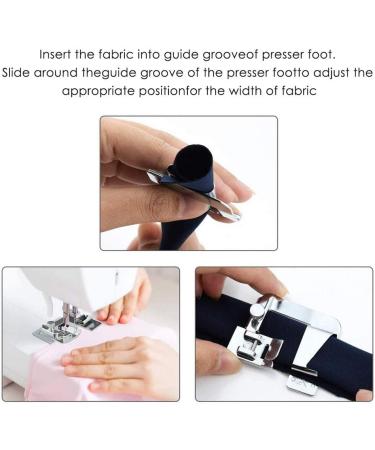 6 Pcs Rolled Hem Presser Foot Kit for Sewing Machines - Fits Singer, Brother, Janome - 6 Sizes - Buy Online on GoSupps.com