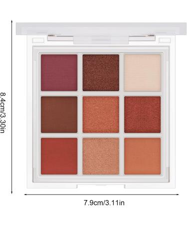 Eye Makeup Palette 9 Colors Eye Makeup Palette Waterproof Eye Shadow Powder Bright and Warm Colorful Eye Shadows Makeup Pallet Set Frifer 03 - Buy Online on GoSupps.com