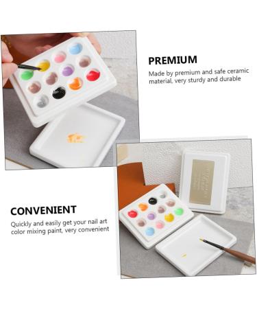  CORHAD Nail Art Palette Beauty Manicure Tray Mixing Plate For - Buy Online on GoSupps.com