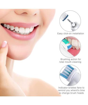 Oral B Compatible Toothbrush Replacement Heads - Precision Clean Brush Refills for Oral-B Genius & Sensitive Care - Fits Pro 1000/9600/5000/3000/8000 - White (WEB20X) - Buy Online on GoSupps.com