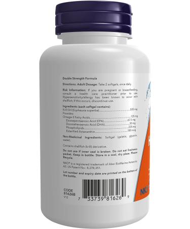 Now Foods Neptune Krill Oil 500mg Softgels - 120 Count - Buy Online on GoSupps.com