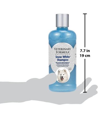 Veterinary Formula Solutions Snow White Shampoo for Dogs and Cats - Stain-Free Gentle Cleansing for Brighter Coats - 17 oz - Buy Online on GoSupps.com