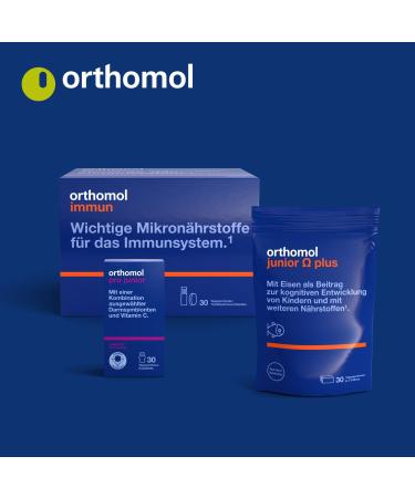 Orthomol Junior C Plus - Chewing Tablets for Immune Support | 30 Daily Portions - Forest Fruit Flavor - Vitamin C Rich - Buy Online on GoSupps.com