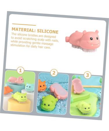 Toddmomy Silicone Shampoo Brush for Kids | Baby Scalp Exfoliator & Massager - Buy Online on GoSupps.com
