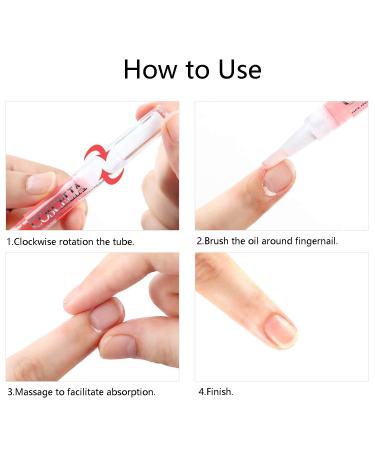 Nail Nutrition Pen Set - 6PCS Cuticle Oil for Repairing Cracked & Dry Cuticles (Mix Flavors) - Buy Online on GoSupps.com
