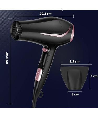 Powerful 2200W Foldable Ionic Hair Dryer for Women Men - Travel Friendly - Buy Online on GoSupps.com