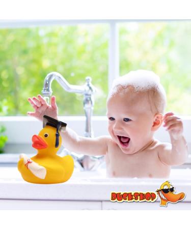 Funny Academic Bathing Duck with Diploma - Squeaky Duck with Doctoral Hat - Perfect Gift for University Exam Closing Ceremonies - Buy Online on GoSupps.com