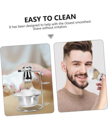 Frcolor Stainless Steel Razor Brush Holder Set - Luxury Travel Foam Shell & Rustproof Shaver Accessories for Men - Buy Online on GoSupps.com